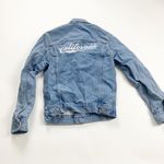 John Galt Denim Jacket Womens Blue California Embroidered Long Sleeve Collared S Photo 1