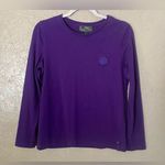 Ralph Lauren Active Top T Shirt Purple Long Sleeve Purple Patch M READ DESCR Size M Photo 0