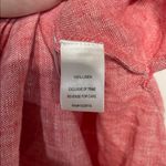 Garnet Hill  WOMENS 100% LINEN RED SLIP MAXI DRESS 4 Photo 4