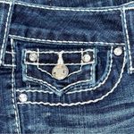 True Religion  26 Dark Blue Wash Crystal Embellished Disco Julie Big Skinny Jeans Photo 4