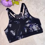 Mona B Mono B Black Floral Sports Bra Photo 0