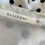 Ellison  Black and White Polka Dot Midi Dress Photo 4