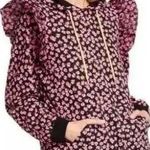  Tops Sandy Liang X Target Women's Floral print Hooded Sweatshirt Photo 0