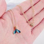 Boutique Enameled Fish Tail Gold Tone Chain Photo 0