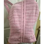 BB Dakota by Steve Madden NWT Bouclé Up Tweed Bustier Corset Crop Top Pink L Size L Photo 2