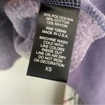 Aviator Nation  Classic Stripe Cropped Crew Sweatshirt Relaxed in Faded Grape Photo 4