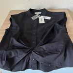 Jason Wu  Black Sleeveless Button-Down Shirt Photo 0
