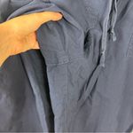 L.L.Bean Navy Classic Fit Cropped Cotton Pants Size XL Blue Photo 7