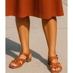 Old Navy  Brown Strappy Sandals Cognac Slingback 9 Minimalist Streetwear Euro Y2K Photo 1