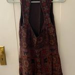 Ecote Orange And Maroon Pattern Dress Photo 1