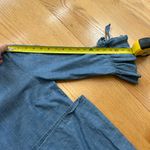 J.Crew Chambray Denim Shift Dress 3/4 Ruffle Tie Sleeves Size 4 Cottagecore Photo 8