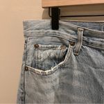 AGOLDE  Riley High Rise Distressed Light Wash Denim Straight Crop‎ Jeans Size 31 Photo 3