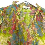 Love Shack Fancy  Ronalda Blouse in Pastel Fields Size Large Photo 2