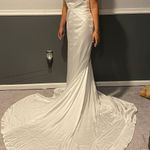 White Formal Dress Size 4 Photo 3