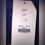 Elegant Blue Rhinestone studded sleeveless mini formal prom dress Size 0 Photo 5