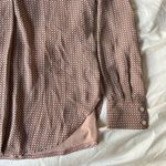 Premise  Deep V Slinky Long Sleeve Blouse Photo 4