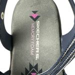 Skechers  Women's Navy Strappy Open Toe Flat Sandals Shoes Size 9 Slingback NWOT Photo 5