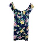 Tommy Bahama  Sun Lilies Off the Shoulder Ruffle Spa Dress Navy Floral XL/TG Photo 1