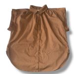 Citizens of Humanity Penny Gathered Button Up Cotton Poplin Blouse Photo 4