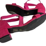 Lisha Shoes Dark Pink Stretch Strappy Square Toe Sandals Low Heel Size 38 US 7.5 Photo 8