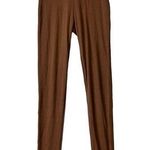 Naked Wardrobe NWOT Size S Snatched V Waist Leggings Brown Skinny High Rise Photo 0