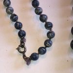 Vintage Blue & Off White Beaded Boho Necklace Photo 3