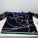 Ming Wang  Navy Blue White Blazer Jacket Sweater Cardigan XL Photo 7