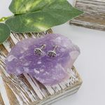 Punk Rock Anarchy Logo Sterling Silver Stud Earrings Silver Photo 4