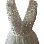Venus  Couture Pearl Embellished, big Tulle skirt Sleeveless gown Dress size 4 Photo 9
