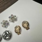 Bead Cluster /Cameo Clip On Earrings Vintage Photo 2