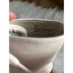 Sanctuary  White Leather Combat Boots Women's Size 7.5 Photo 4