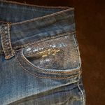 1st Kiss Skinny Sequence Front & Back Pocket Jean Shorts Sz 7 Photo 2