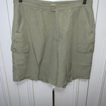 Tommy Bahama  Women's‎ Cargo Shorts Green Size 16 Solid Silk Casual Photo 0