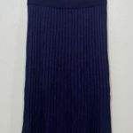 Hugo Boss  Womens Skirt Medium $229 NWT Dark Purple Pleated Knit Stretch Designer Photo 0