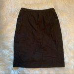 Giorgio Armani Vintage Wool Pencil Skirt Brown Photo 2