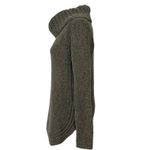 Cynthia Rowley Women's Medium Brown Wool Blend Cowl Neck Zipper Accent Sweater Photo 1