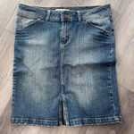 Bisou Bisou Vintage Y2K  Denim Skirt Pleated Size 10 Photo 0