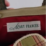 Mary Frances Vintage Oriental Print Beaded Gem Handle Bag VTG Green Photo 2