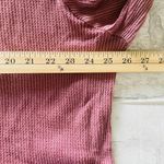 Free People  Fall For You Henley Sweet Cranberry Long Sleeve Oversized Top Sz M Photo 7