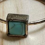 Turquoise blue square dainty ring Photo 6