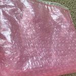 Glossier Bubble Pink Zipper Cosmetic Bag Pouch Slide Closure Like New 10.5” x 9” Photo 7