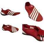 Champion  Red and White Breeze Striped Suede Leather Shoes Womens 5.5 Photo 1