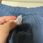 CP Shades  blue 100% Irish linen elastic waistband relaxed pants sz M Photo 5