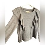 Mcguire  Sabina Ruffle Pullover Sweater Women XS Cozy Cotton Blend Fall Boho Chic Photo 4