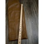 Madewell  Vegan Leather Pull-On Paperbag Pants Brown Tan Women's Size 00 Photo 2