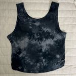 Calvin Klein  Performance Black Tie Dye Twist Back Cropped Tank Top Size Small Photo 1