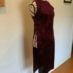 Forever 21 Women’s Small Kurta Style Crushed Velour Sleeveless Dress Purple-Pink Photo 1