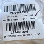 Madewell NWT Mid-Rise Kick Out Jeans in Pure White NJ430 Photo 12