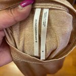 Anthropologie By  Gold Shimmer Career Preppy Quiet Luxury Short Sleeve Blouse M Photo 2