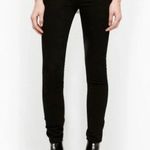 All Saints Womens Mast Skinny Jeans in Croc Black Low Rise Stretch Size 26 Photo 1